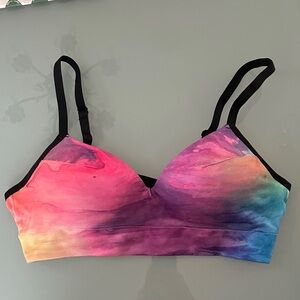 Women's Rainbow Marble Wireless Bralette